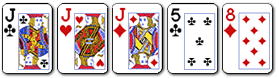 le brelan, 3 cartes de la même valeur